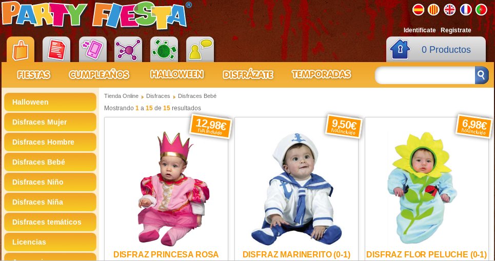 PartyFiesta: Venta De Disfraces Y Organización De Fiestas Infantiles ...